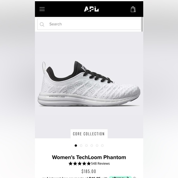 NWT APL Phantom Running Shoes Athletic Propulsion Labs Sneakers White / black - Picture 4 of 16